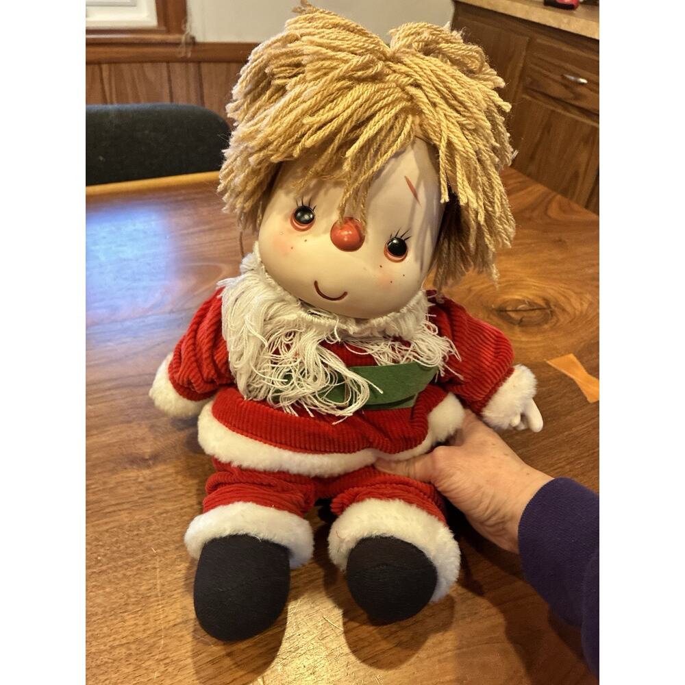 Vintage 80s J Shin‎ Ice Cream Doll Santa